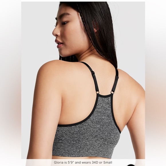 PINK Victoria Secret Seamless Racerback Sports Bra - Picture 3 of 5